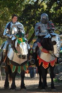 Sir William and I preparing to enter the field 